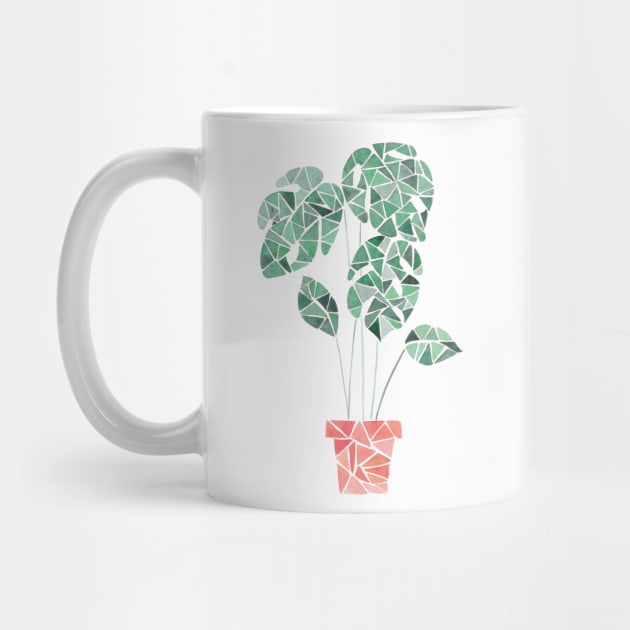 Geometric monstera by RosanneCreates